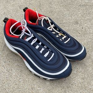 Nike Air Max 97 Midnight Navy/Habanero Red Colorway Edition